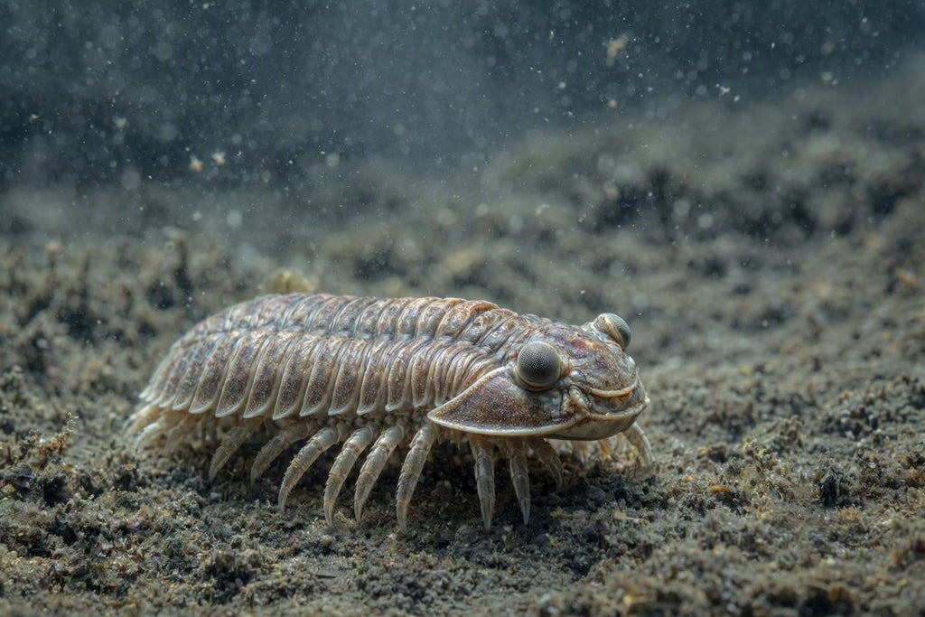 Trilobit in Gesteinsmatrix – Originales Fossil