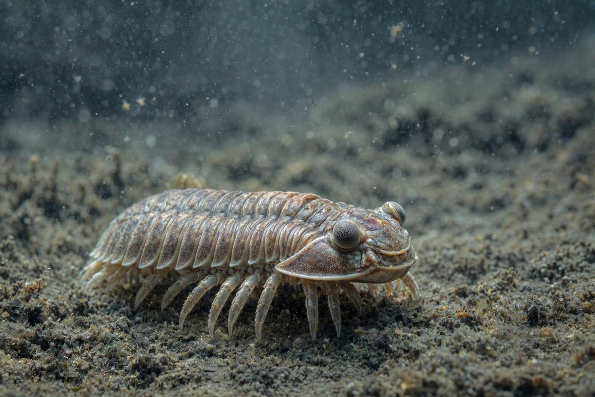 Trilobit in Gesteinsmatrix – Originales Fossil
