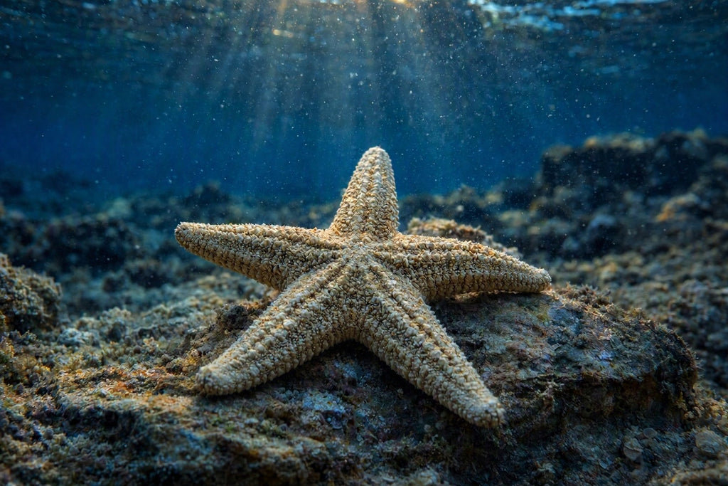 Asteroidea Seestern – Fossiles Original aus dem Ordovizium