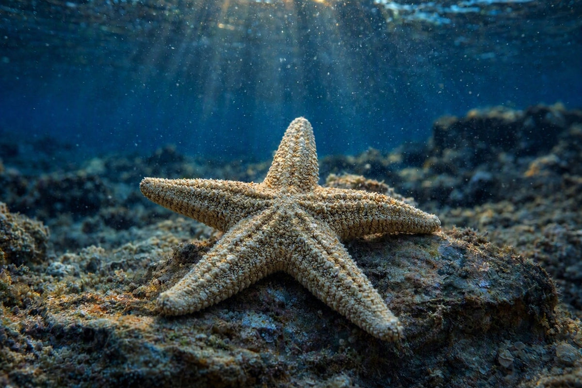 Asteroidea Seestern – Fossiles Original aus dem Ordovizium
